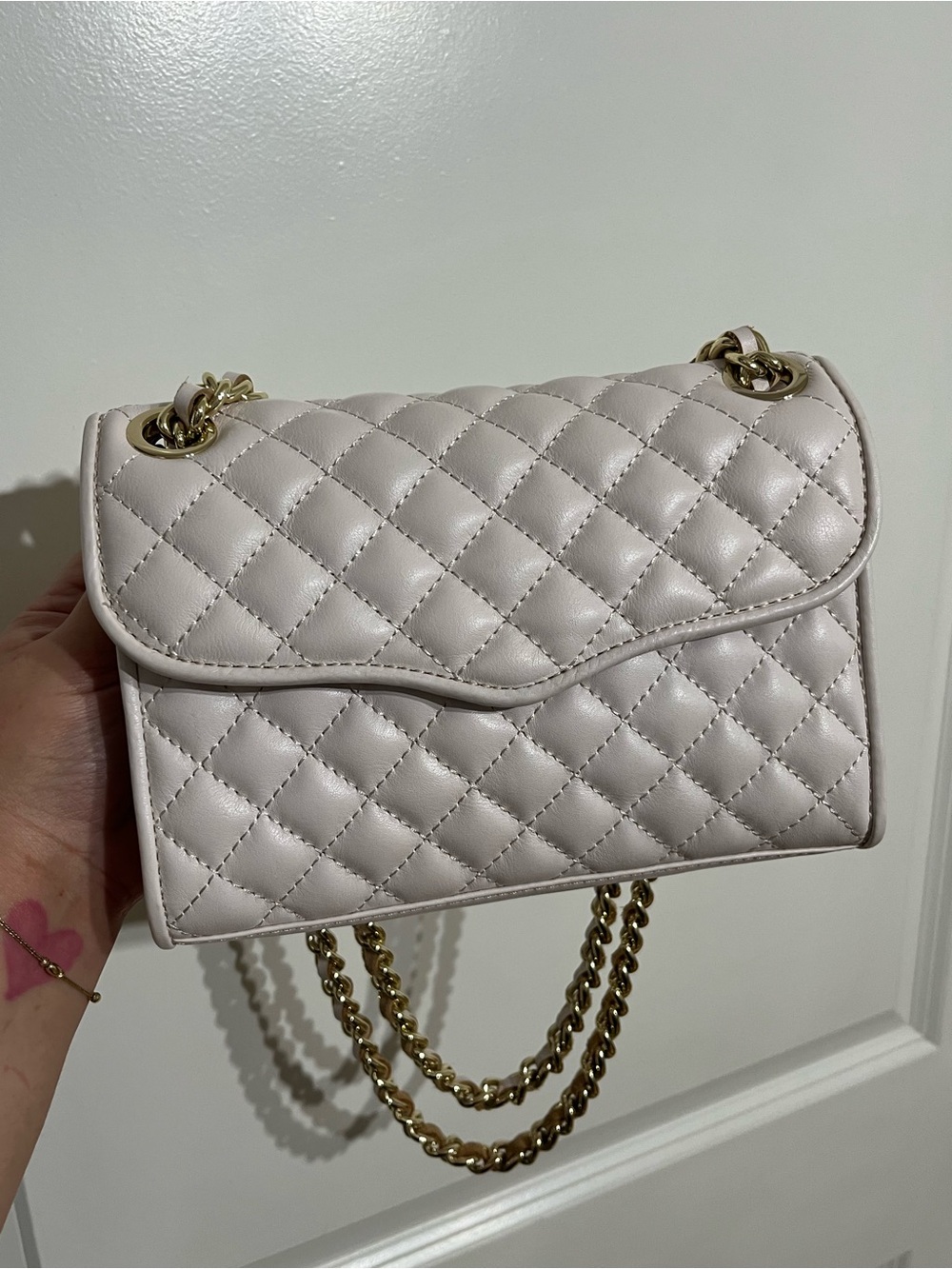 Rebecca Minkoff Mini Quilted Affair - Off White